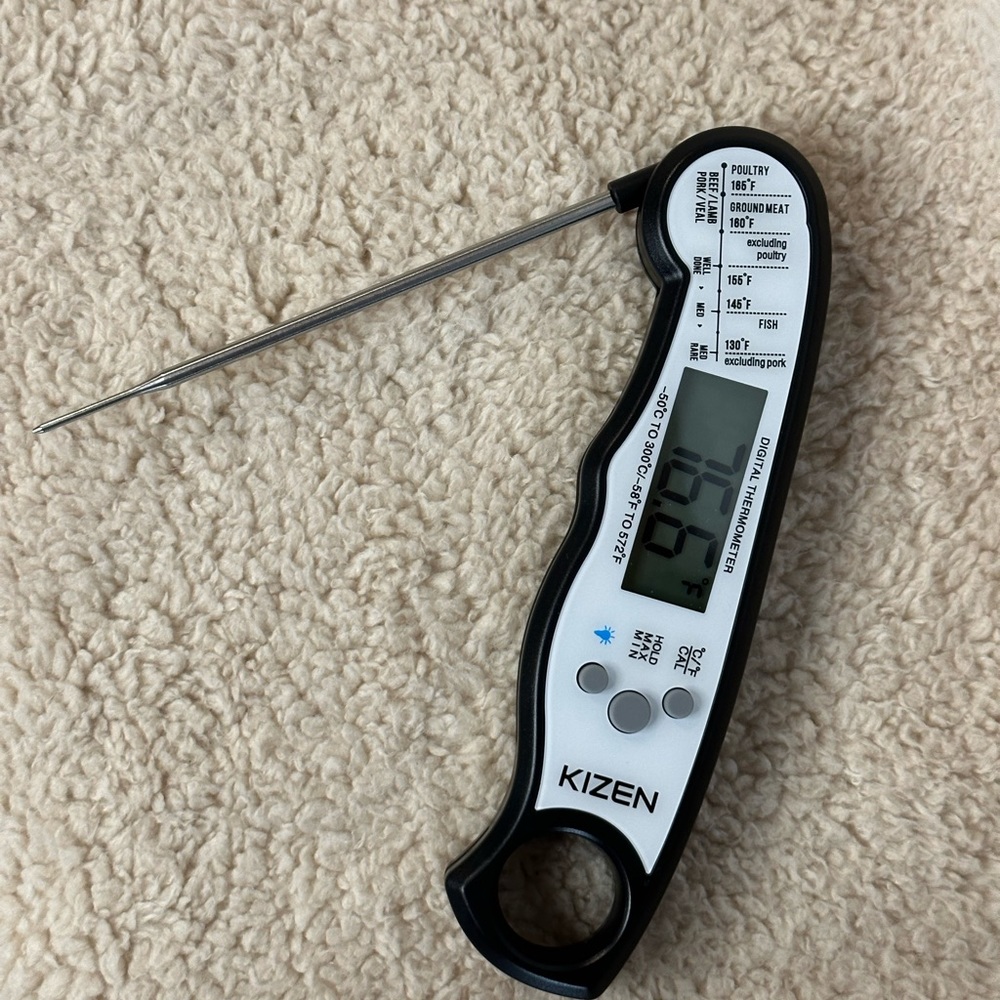 KIZEN. FOOD THERMOMETER, Waterproof, ultra fast.  NWOT. still sealed
